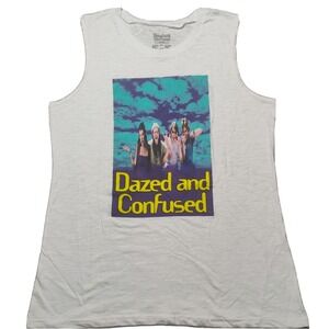 DAZED AND CONFUSED Women Size 2XL White Tank Top NEW